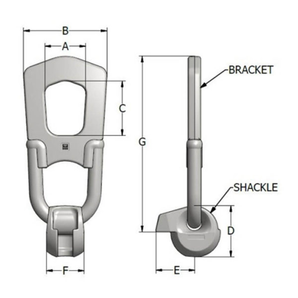 Technical Drawing of Pin Anchor Ring Clutch