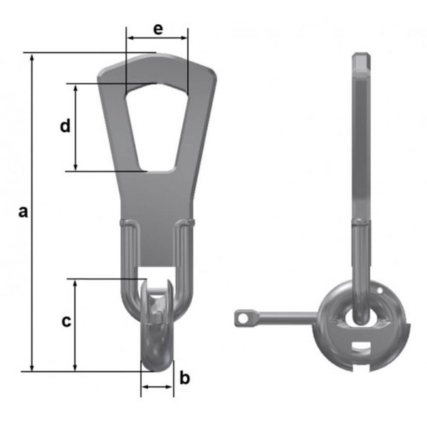Technical Drawing of Spread Anchor Ring Clutch