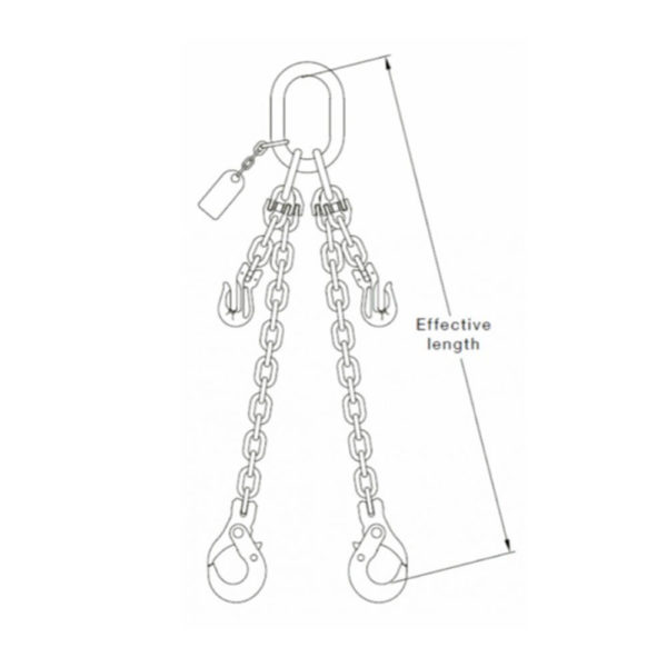 Technical Drawing of Lifting Chain