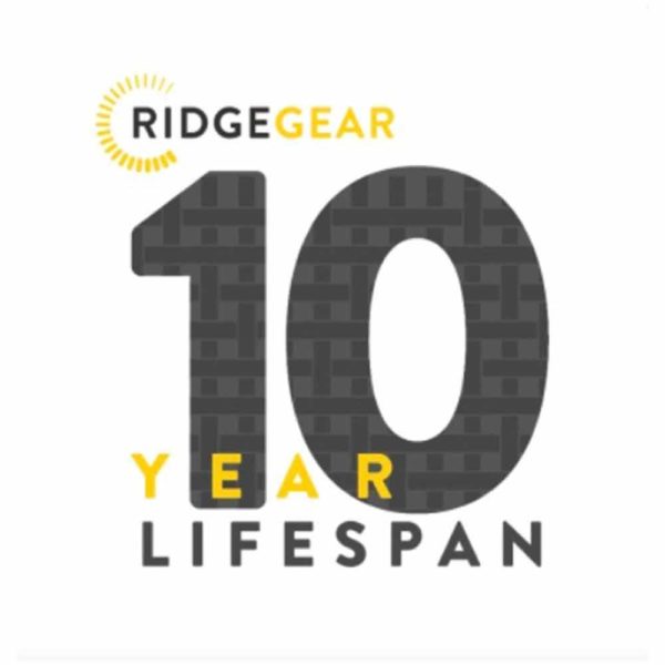Ridgegear 10 years lifespan logo